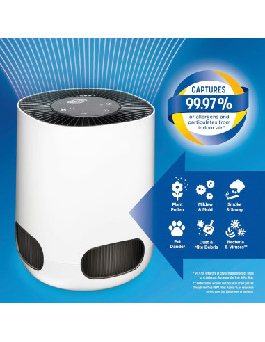 Purificador de Aire Clorox HEPA para Habitaciones hasta 18.58 m