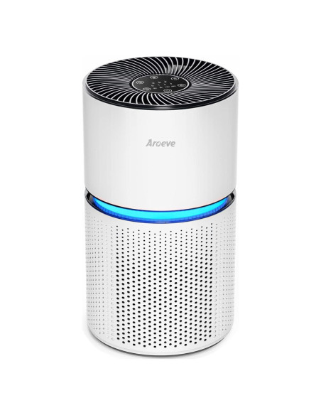 Purificador de Aire AROEVE MK03 Blanco para 102 m - Filtración Eficaz