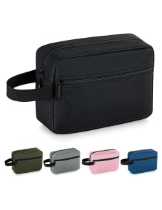 Bolsa de Aseo de Viaje Elviros Unisex Negra 21x7x15 cm
