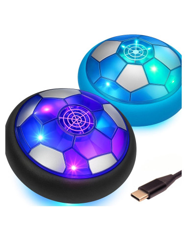 Conjunto de 2 Pelotas de Fútbol Flotantes JoyX LED 17.5 cm