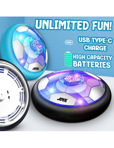 Conjunto de 2 Pelotas de Fútbol Flotantes JoyX LED 17.5 cm