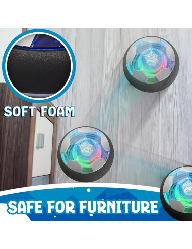 Conjunto de 2 Pelotas de Fútbol Flotantes JoyX LED 17.5 cm