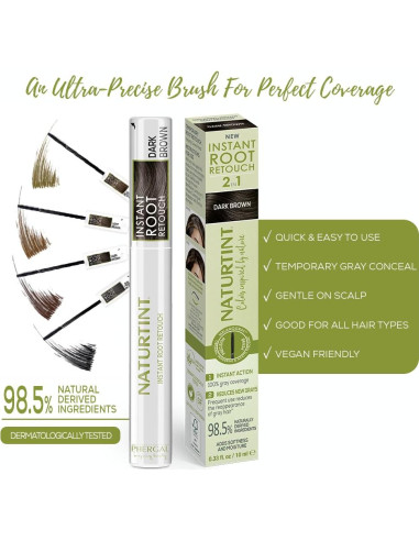 Naturtint Retocar Raíces Instantáneo Marrón Oscuro 9.73 ml