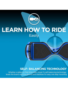 Hoverboard Eléctrico Hover-1 Chrome 9.66 km/h Azul Cromo 2