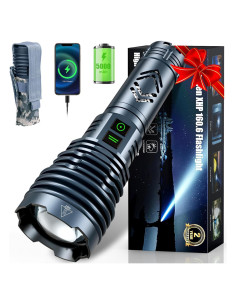 Linterna LED Weoxi 2000 Lúmenes Recargable USB 25h IPX6