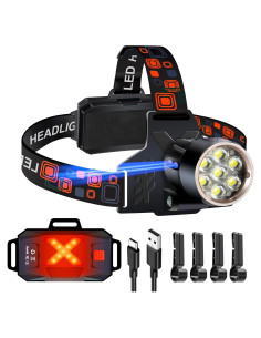 Linterna Frontal Recargable Aoglenic LED 12000 Lúmenes IPX7