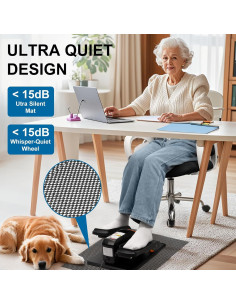 Máquina Elíptica Bajo Escritorio VIVURN 12 Velocidades Naranja 2