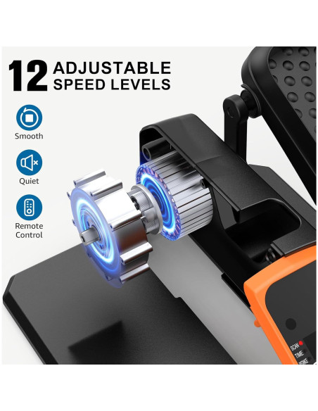 Máquina Elíptica Bajo Escritorio VIVURN 12 Velocidades Naranja