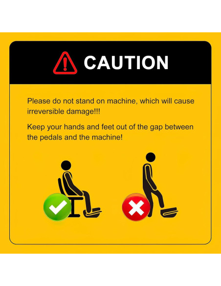 Máquina Elíptica Bajo Escritorio VIVURN 12 Velocidades Naranja
