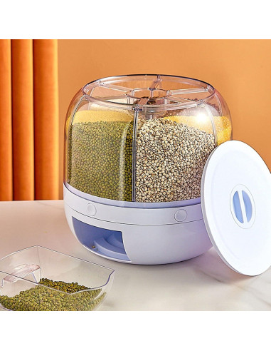 Dispensador de Granos Gavigain 6 Compartimentos 360 25.4 cm