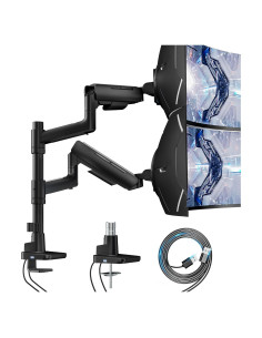 Soporte Doble para Monitor ARES WING GDT1003UCP-2BK 17-49"