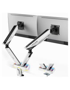 Brazo Doble para Monitor ARES WING Blanco 17-38" 15.9 kg