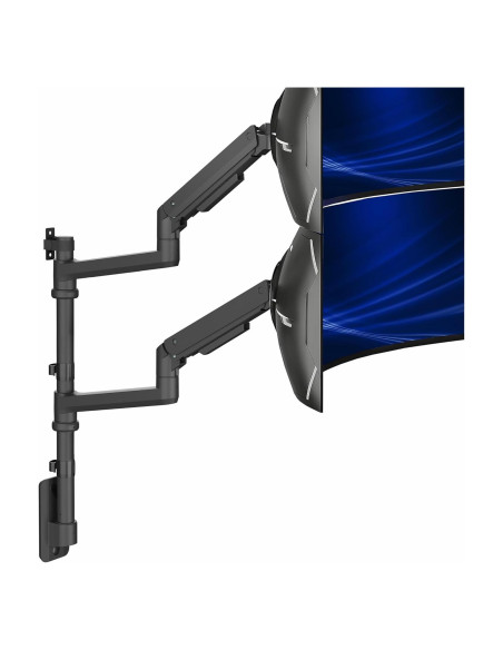 Soporte de Pared Doble Neumático VIVO para Monitores Ultrawide