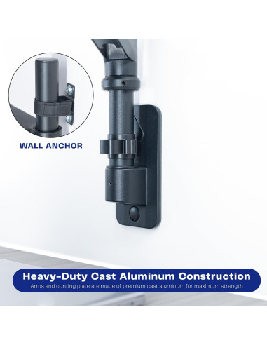 Soporte de Pared Doble Neumático VIVO para Monitores Ultrawide