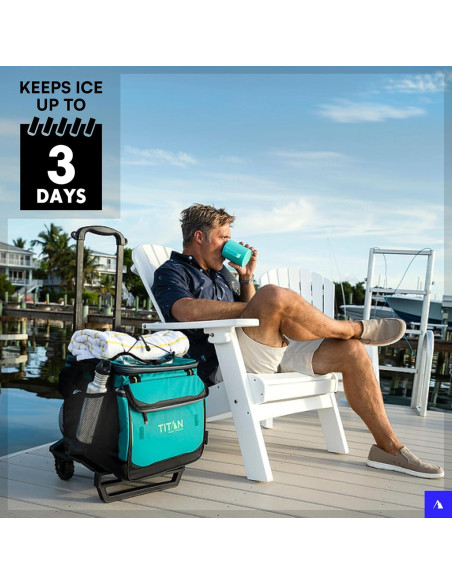 Enfriador Rodante Titan Deep Freeze 60 Latas Musgo