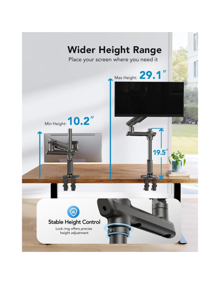 Brazo de Monitor HUANUO para Pantallas Ultrawide hasta 49"