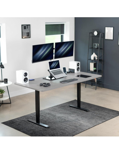 Soporte de Escritorio VIVO para Doble Monitor y Laptop 43.18 cm