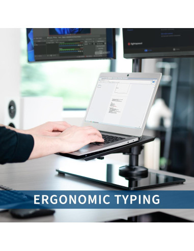 Soporte de Escritorio VIVO para Doble Monitor y Laptop 43.18 cm