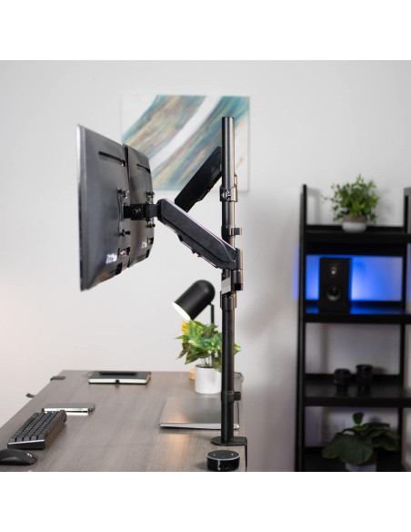 Soporte Doble para Monitor VIVO STAND-V012K Ajustable 32"