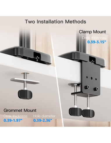 Soporte de Monitor de Brazo Largo ErgoFocus 13-32" Ajustable 9kg