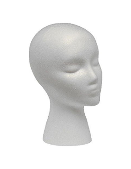 Cabeza de Maniquí Femenina de Espuma LIAMTU - Soporte para Peluca
