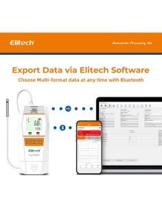 Registrador de Datos de Temperatura Elitech RC-5+ TE USB 2