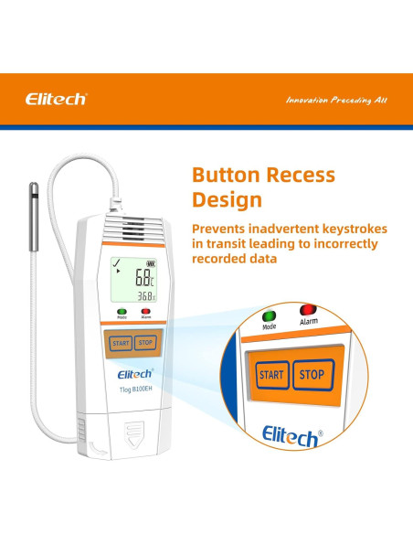 Registrador de Datos de Temperatura Elitech RC-5+ TE USB