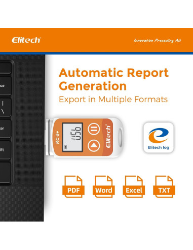 Registrador de Datos de Temperatura Elitech RC-5+ TE USB