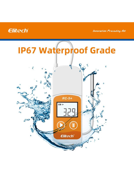 Registrador de Datos de Temperatura Elitech RC-5+ TE USB
