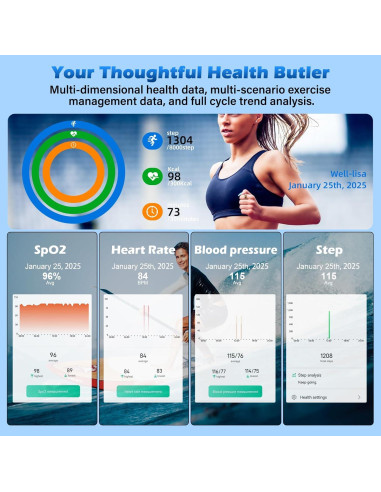 Anillo Inteligente GYSOA R11M Oro 18.1mm Salud y Fitness