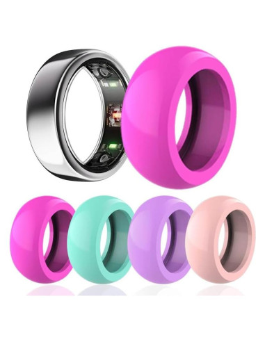 Paquete de 4 fundas de silicona para Oura Ring y Galaxy Ring