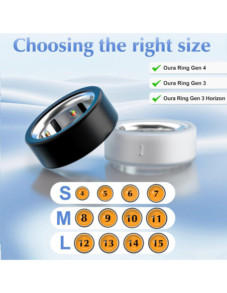 Protector de Anillo de Silicona Polyjoy para Oura Ring Gen 4/3 - Talla M