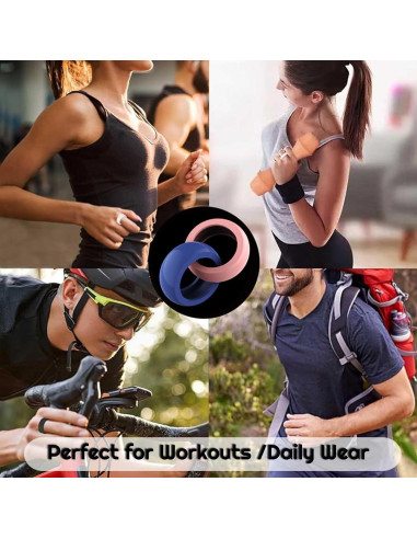 Paquete de 4 fundas de silicona para Oura Ring y Galaxy Ring