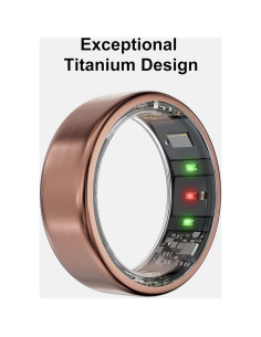 Anillo Inteligente Vic Oro Rosa 7 - Monitor de Salud y Sueño 2