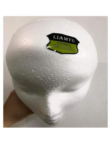 Cabeza de Maniquí Femenina de Espuma LIAMTU - Soporte para Peluca