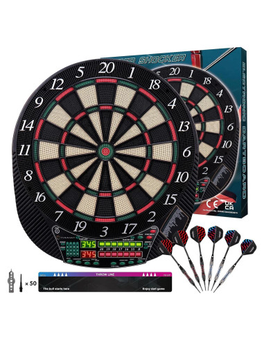 Tablero de Dardos Electrónico Turnart 34.29 cm - 16 Jugadores