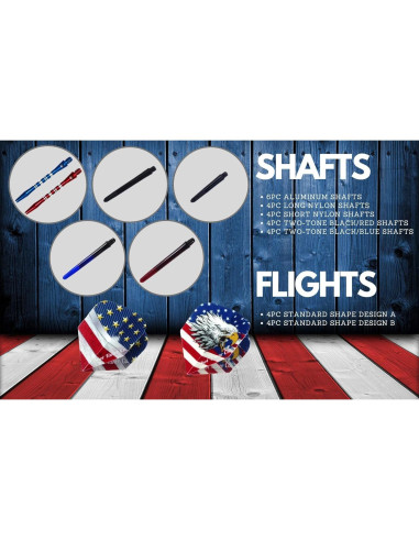 Juego de Dardos Profesionales SHOT TAKER CO. STC - 6 Dardos