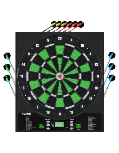 Tablero de Dardos Electrónico CyeeLife con 12 Dardos y Adaptador
