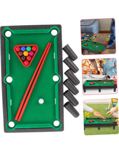 Juego de Mesa de Billar Miniatura Anneome 30x17cm Color Variado 2