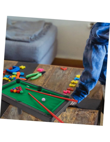 Juego de Mesa de Billar Miniatura Anneome 30x17cm Color Variado