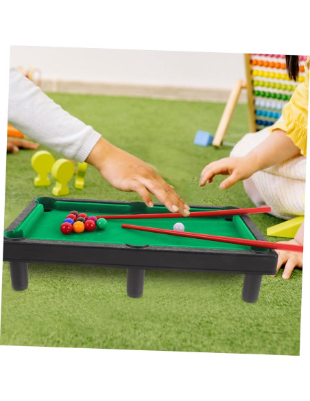 Juego de Mesa de Billar Miniatura Anneome 30x17cm Color Variado