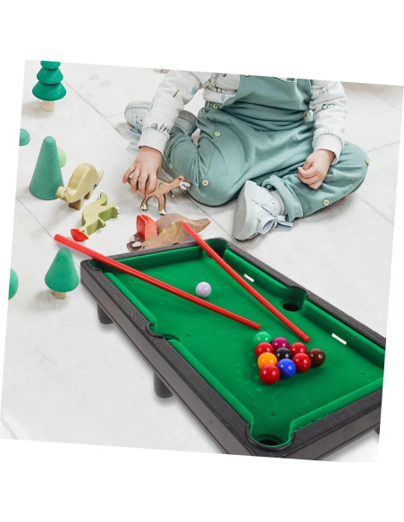 Juego de Mesa de Billar Miniatura Anneome 30x17cm Color Variado