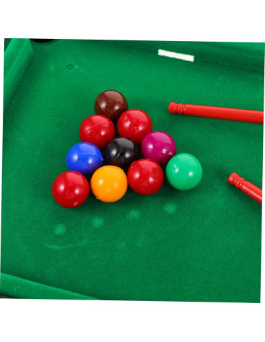 Juego de Mesa de Billar Miniatura Anneome 30x17cm Color Variado