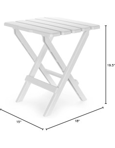 Mesa Lateral Plegable Camco 51695 Blanca 45.72x38.1cm 2