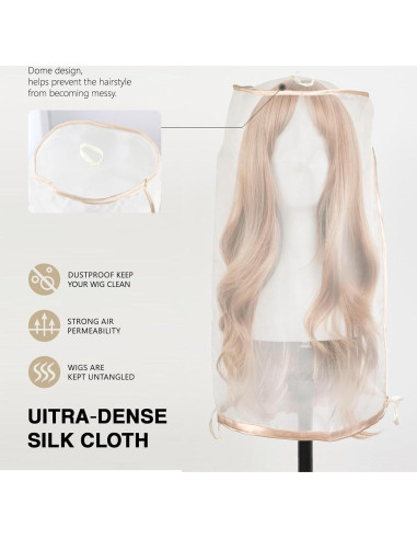 5 Bolsas de Almacenamiento para Pelucas AIHOPESTO - Transpirables