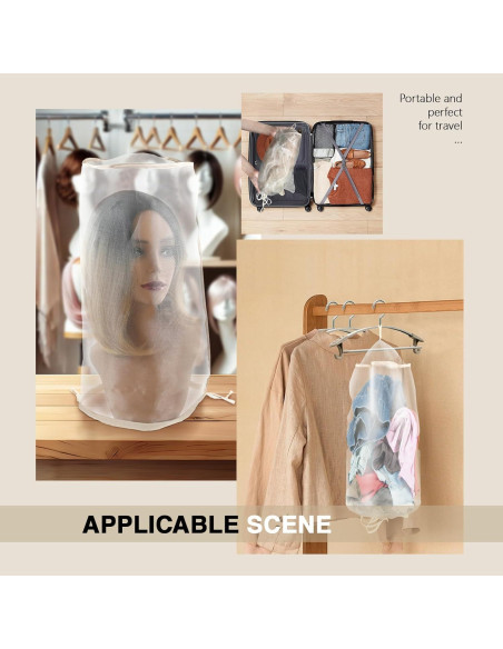 5 Bolsas de Almacenamiento para Pelucas AIHOPESTO - Transpirables