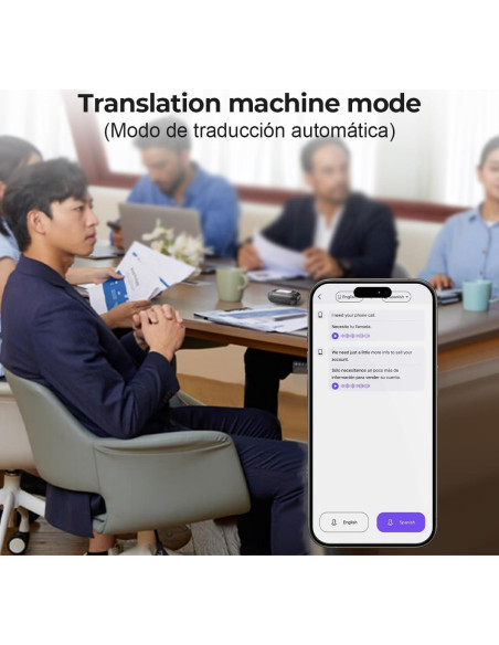 Auriculares de Traducción MINISO M98 Bluetooth 5.4 Negro