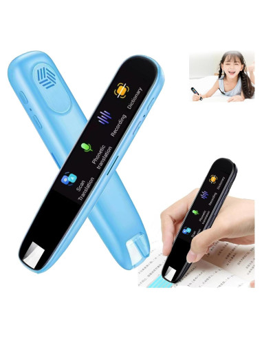 Pluma Traductora Amigopen 112 Idiomas WiFi Offline Azul