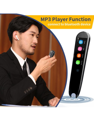 Pluma Traductora Amigopen 112 Idiomas WiFi Offline Azul