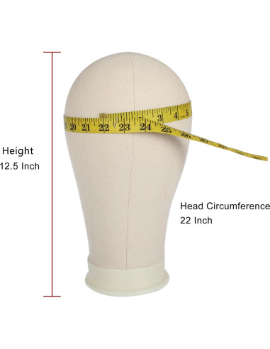 Cabeza de Maniquí de Lona XTREND 56 cm con Soporte para Peluca